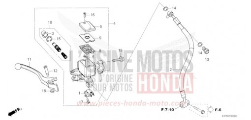 MAITRE-CYLINDRE DE FREIN AVANT CYLINDRE SH350AR de 2024